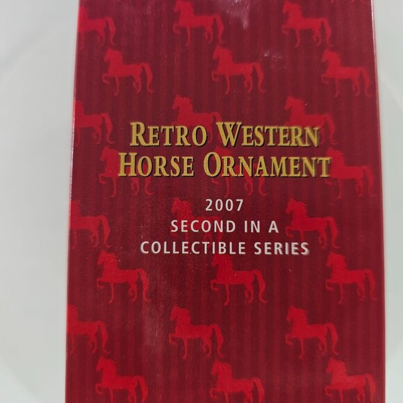 Breyer Retro Western Horse Ornament 700617 FURY PRANCER and Native American 2007 - Picture 7 of 9